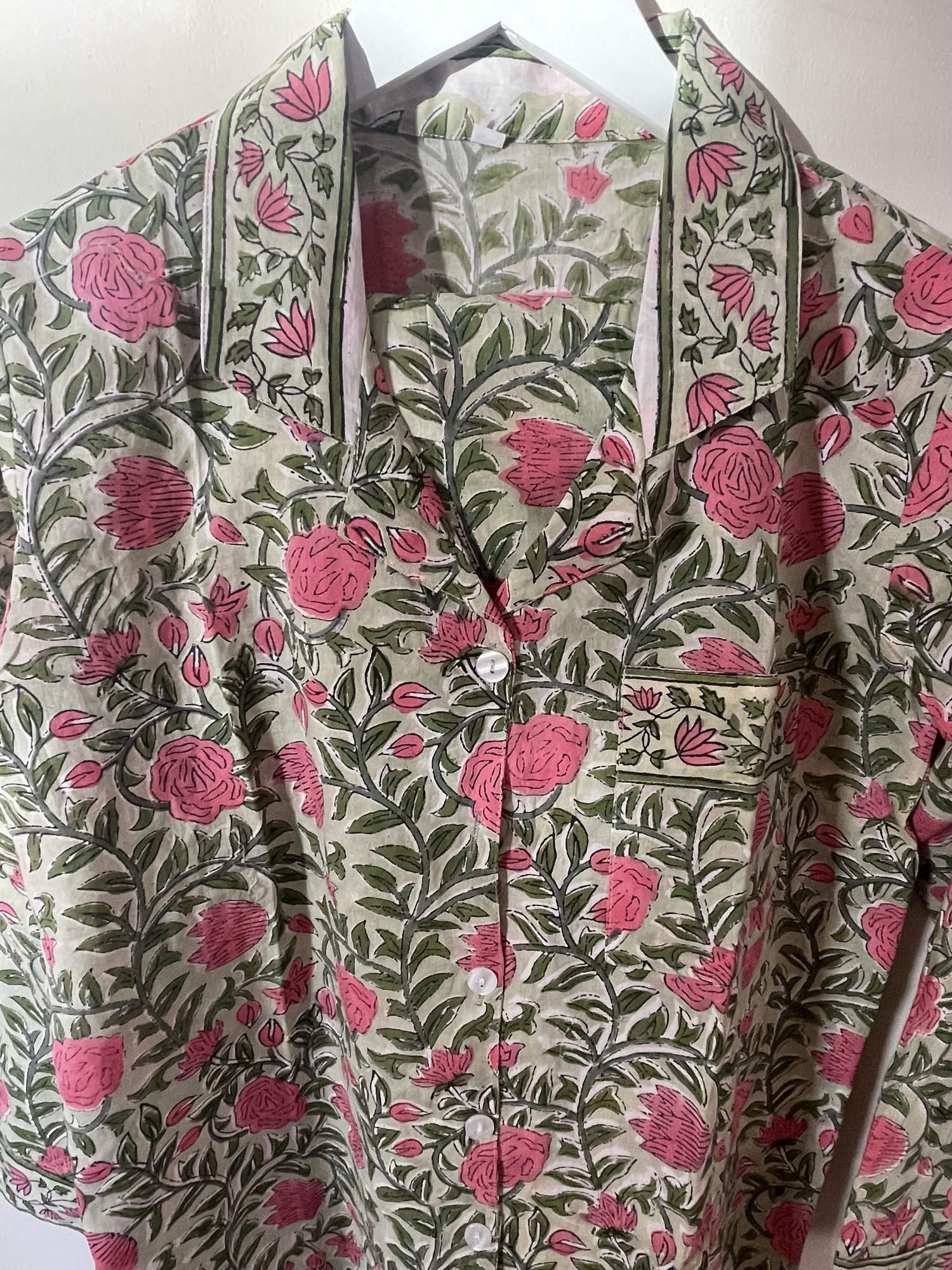 Green and Pink Floral Pyjamas — MAKE by Mary Temperley
