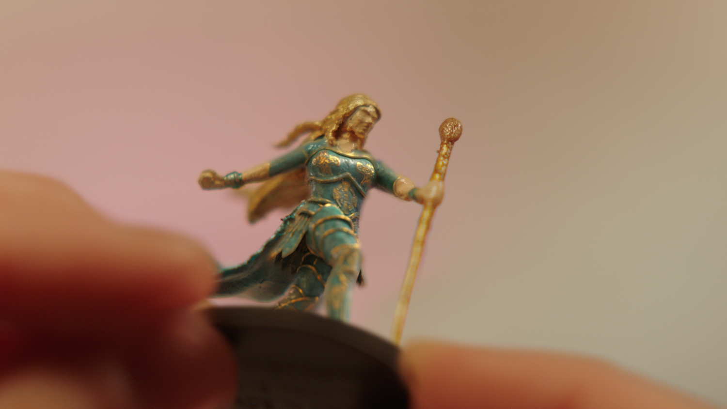 Warrior princess action figure with armor added in VFX by Foxtrot X-Ray