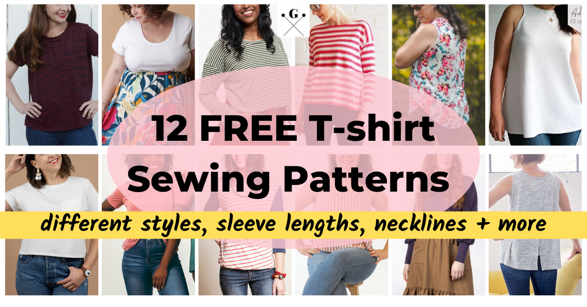 12 FREE T-shirt Sewing Patterns — Gwenstella Made | sewing · DIY · style