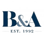 b and a logo