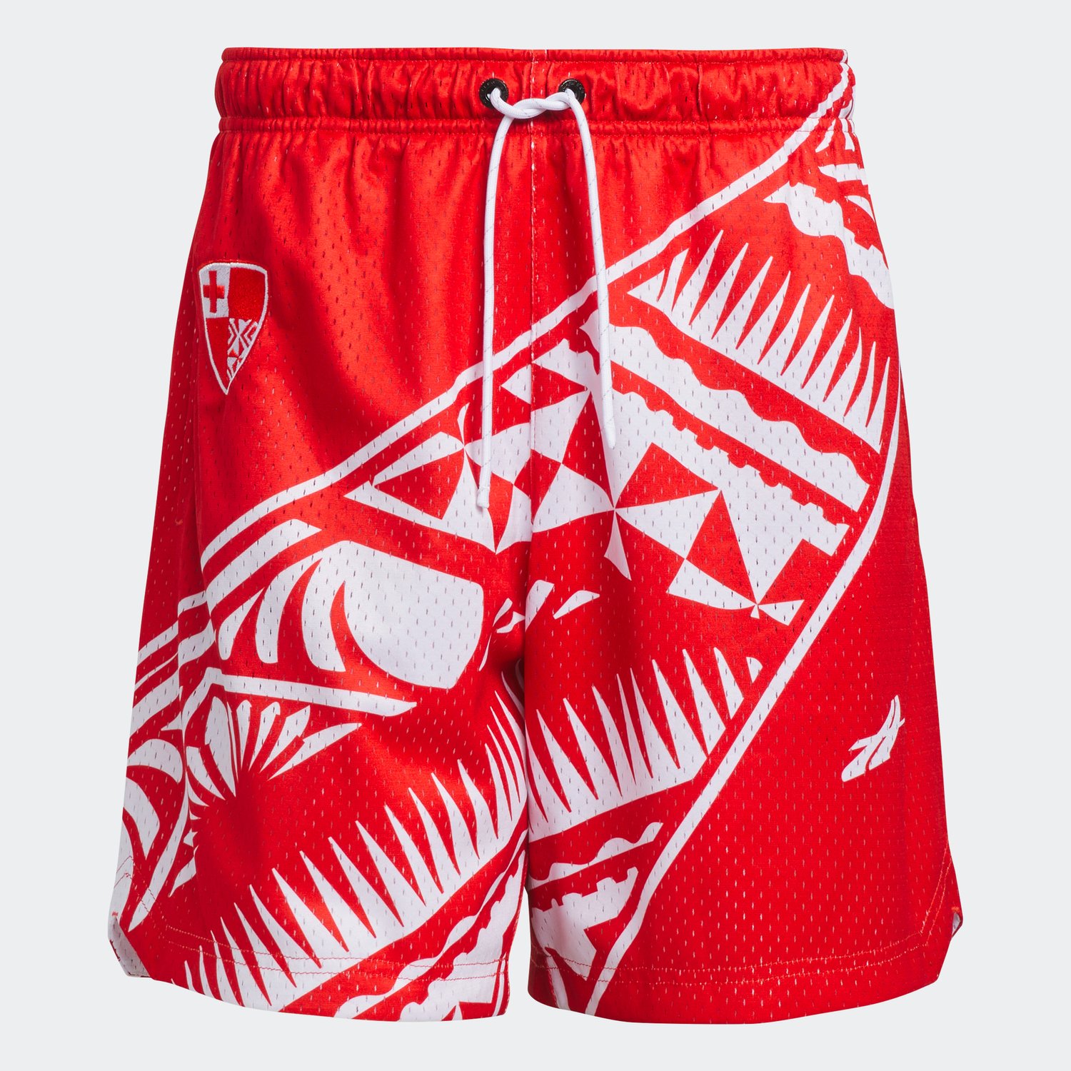 Tribal Mesh 'Red' Shorts — TONGA BASKETBALL