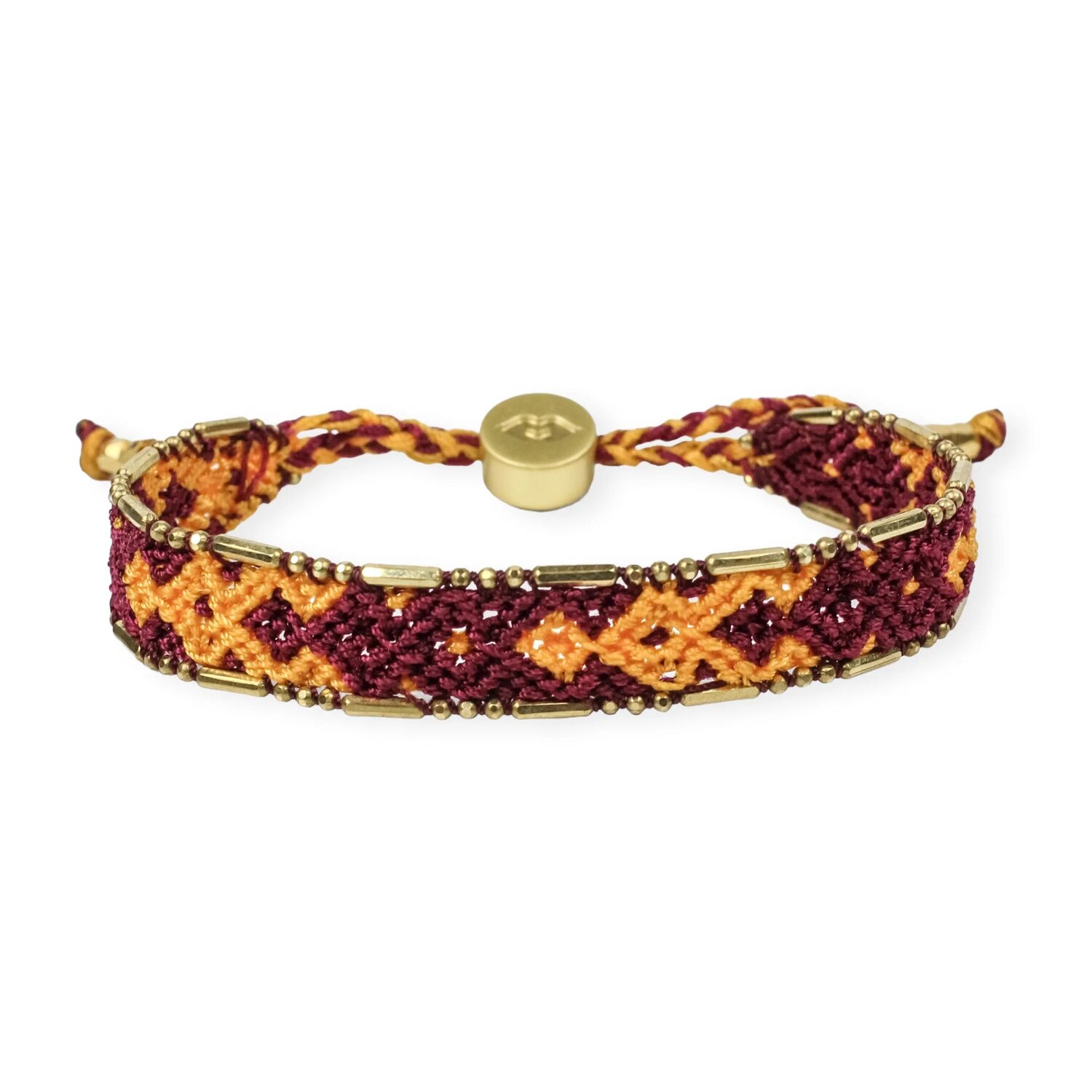 Bali Friendship Bracelet in Cardinal and Gold Yellow by the Love Is ...