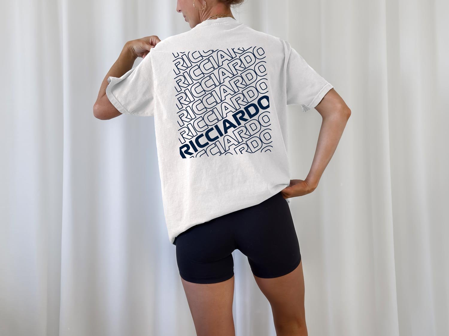 Daniel Ricciardo Navy Diagonal T-Shirt — Provenance Sports Club