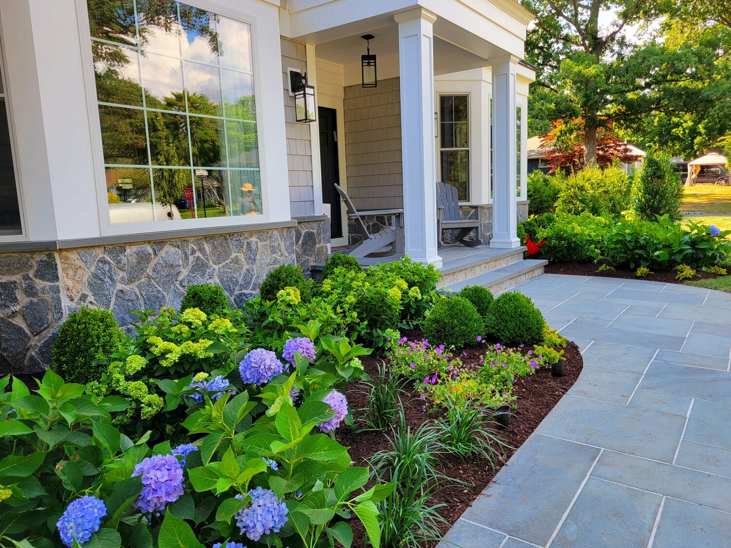 Front yard landscaping-Landscape Design-Long island NY — DESIGN AND BUILD  LANDSCAPE