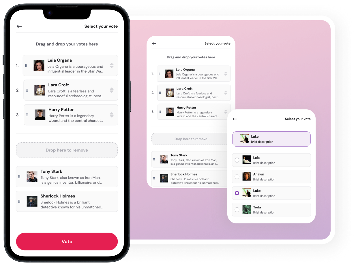 Votique App Preview