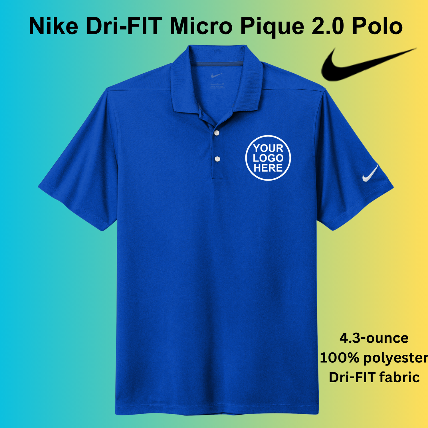 Custom Nike Dri-FIT Micro Pique 2.0 Polo-NKDC1963 — L1 Print