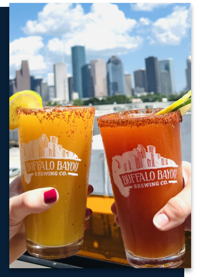 BuffBrew Logo - Can-shaped glass — Buffalo Bayou Brewing Co.