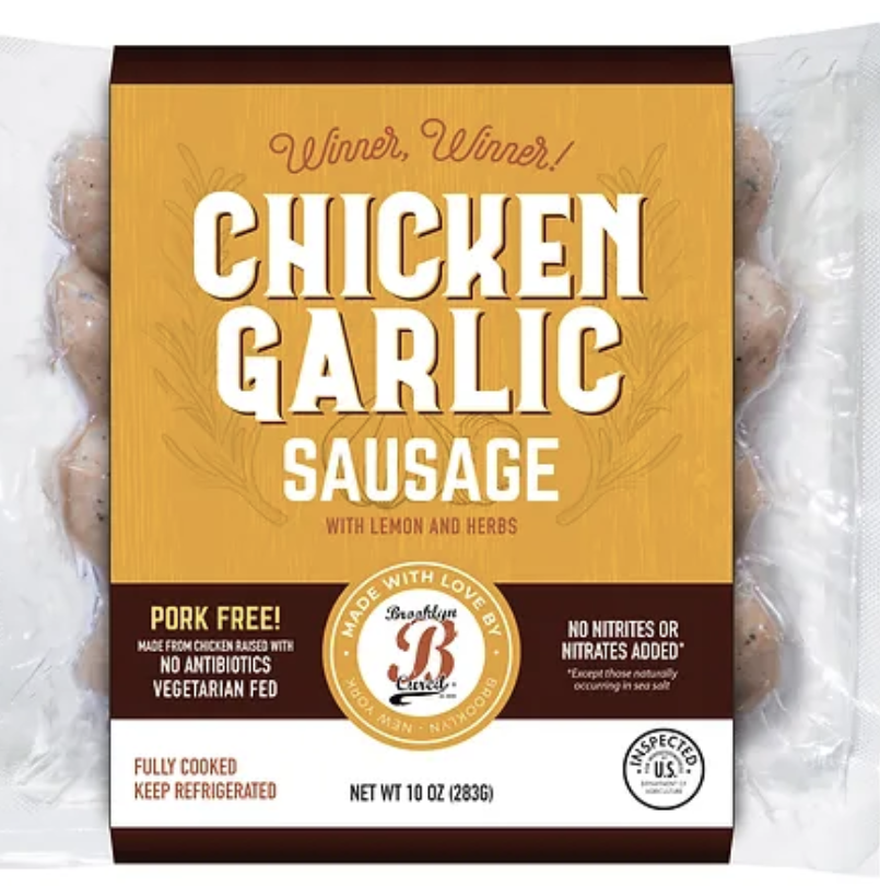 (6) Brooklyn Cured Chicken Garlic Sausages — Nick & Sons Gourmet Market ...