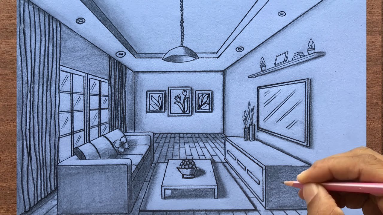 Brandalyn Designs: Perspective Drawing: Master Bedroom