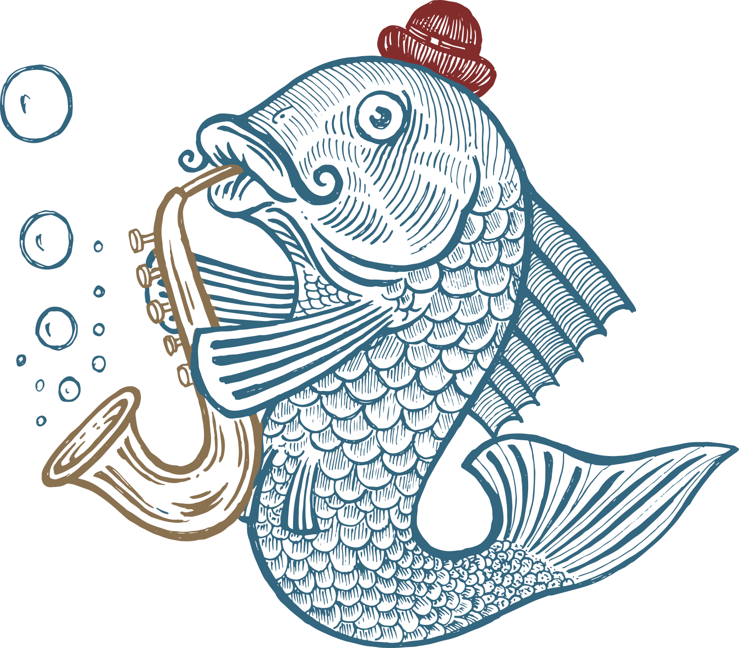 fish with sax