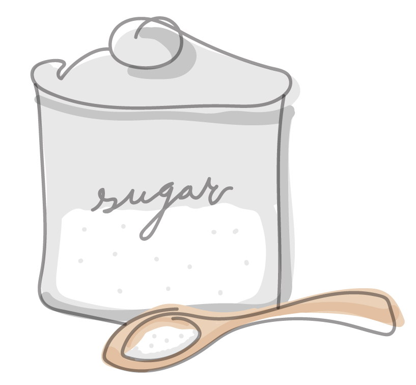 illustration of sugar jar