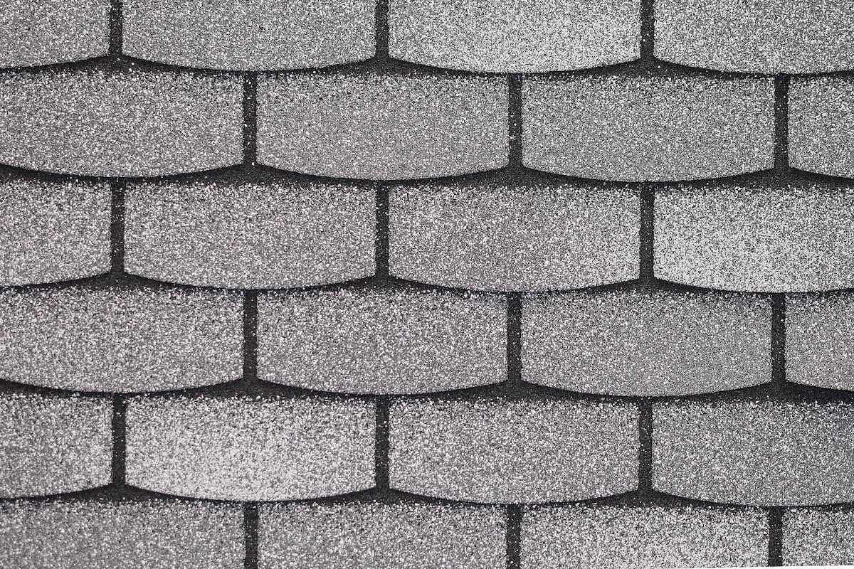 Close up of grey roofing