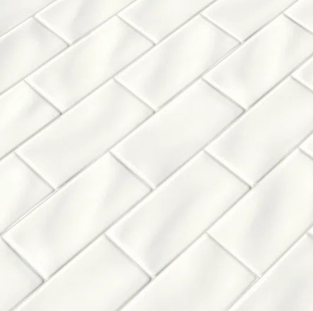 Whisper White MSI 3x6 Subway Tile Backsplash