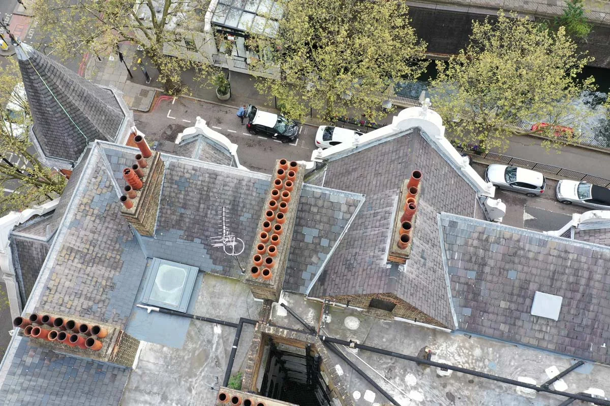 Drone roof survey overview image