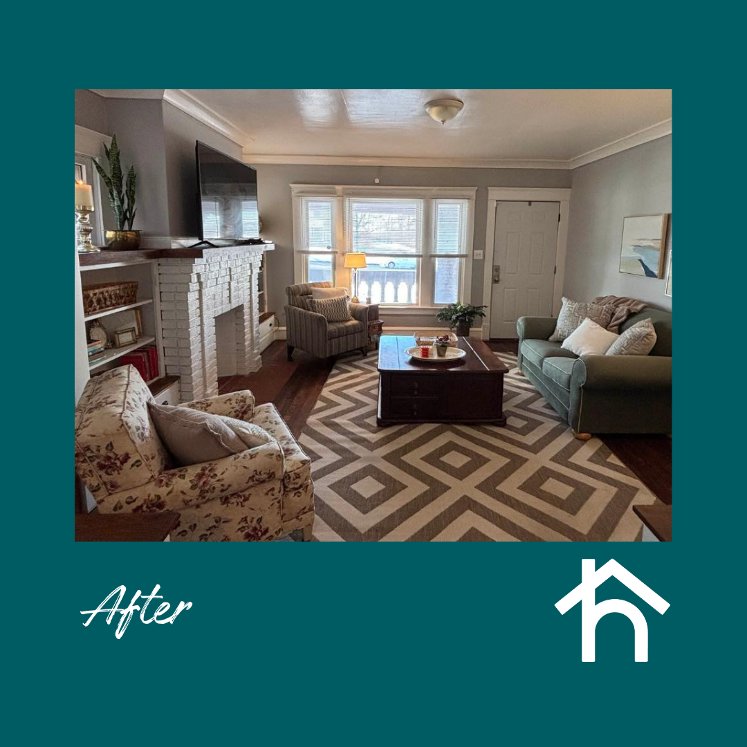 Living room after transformation