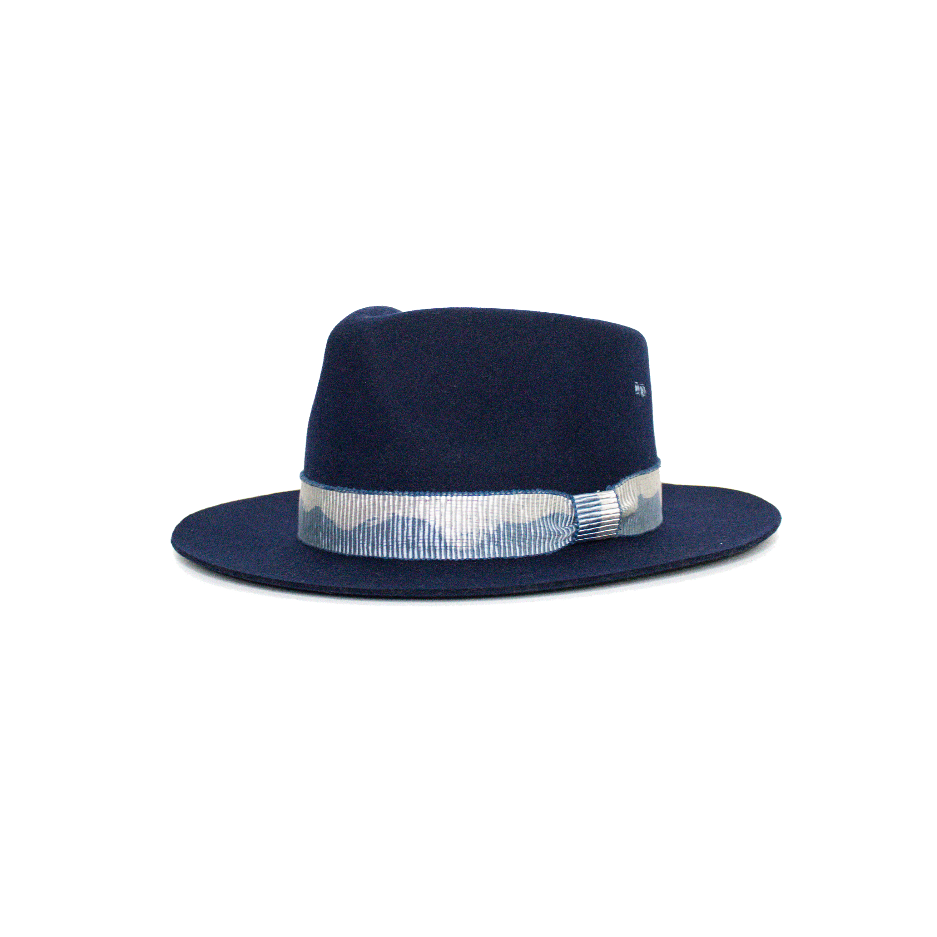 Blue Fedora Dyed Grosgrain