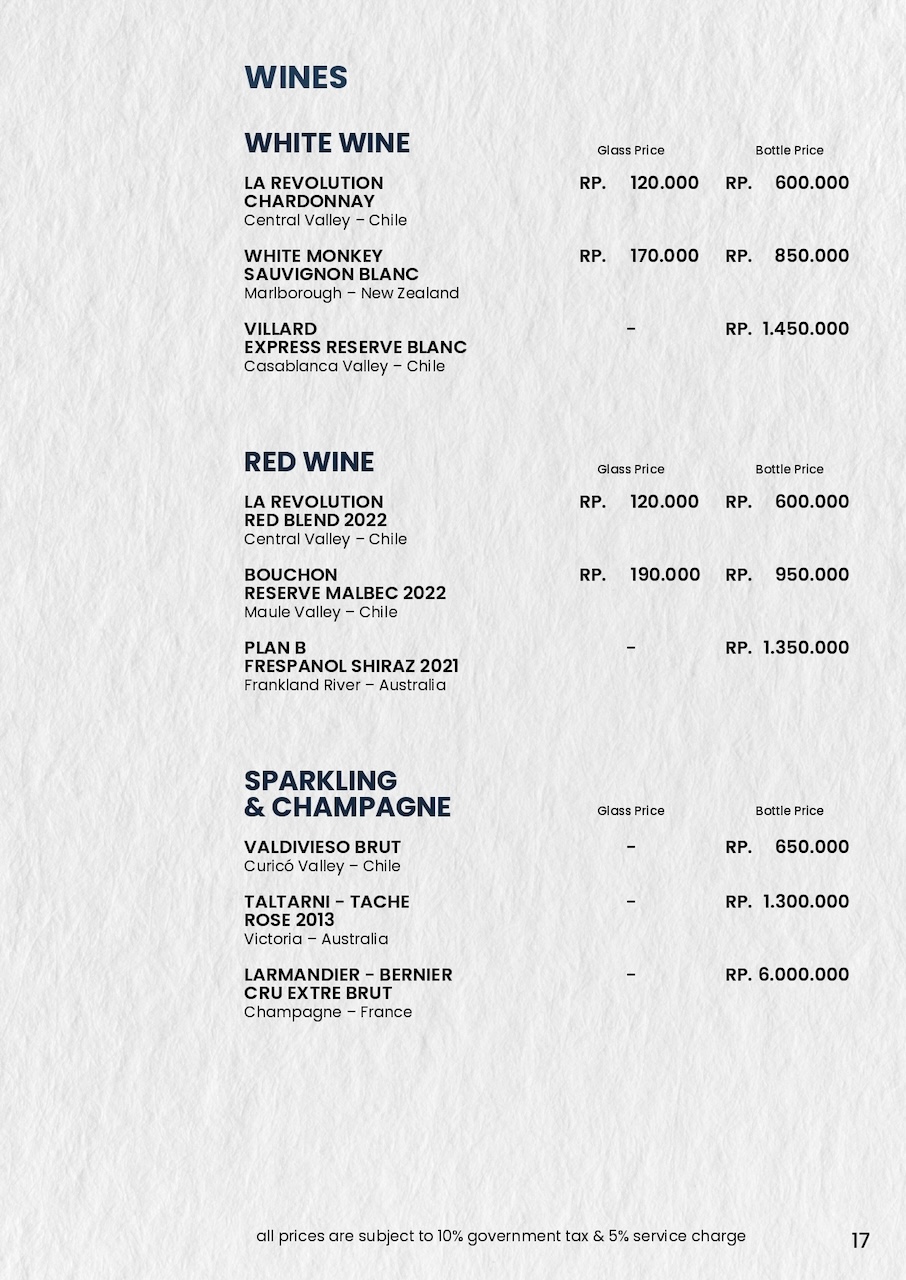 Menu Page 17