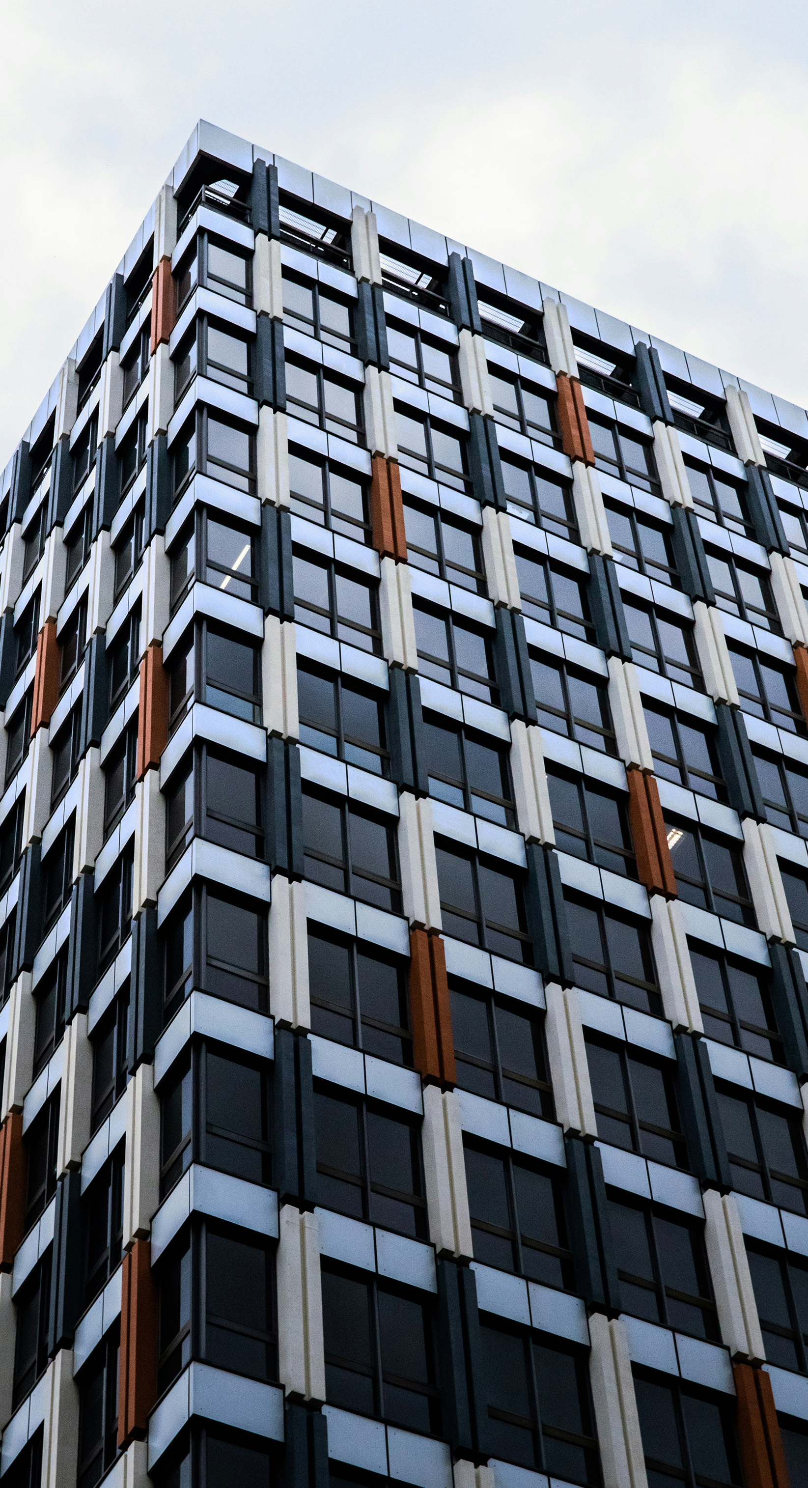 Contemporary facade with clean lines