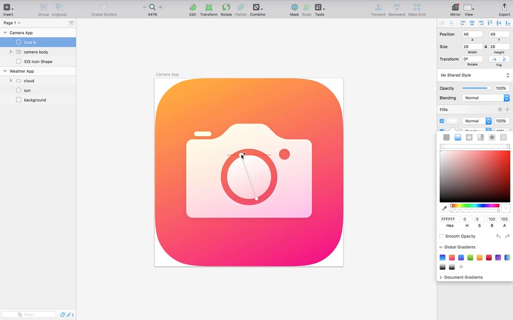 Screenshot: App Icon Visual Style