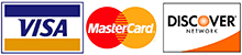 Visa, MasterCard, and Discover Card Logos