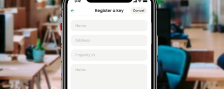 Register a new key on KeyNest app