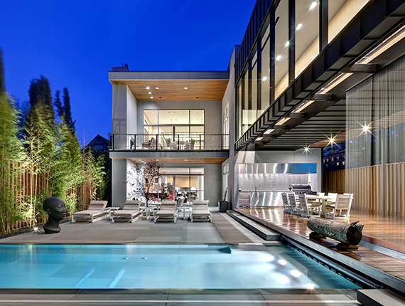 This modern contemporary home by Bernbaum/Magadini is a perfect retreat in the middle of Dallas. Landscape by Hocker Design Group.