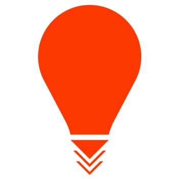 orange light bulb